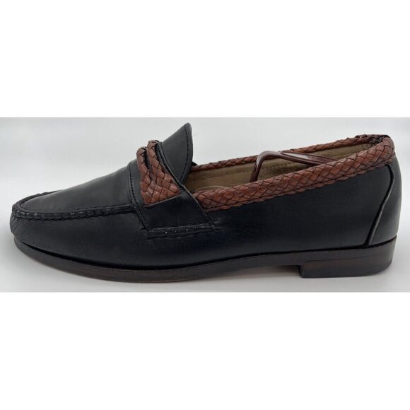 Allen Edmonds Braided Newcomb Black Leather Loafers Dress Shoes Mens Size 9.5D main image 11